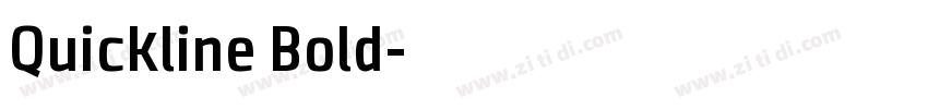 Quickline Bold字体转换